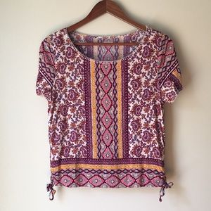 Hollister Boho Top Short Sleeve Size Medium